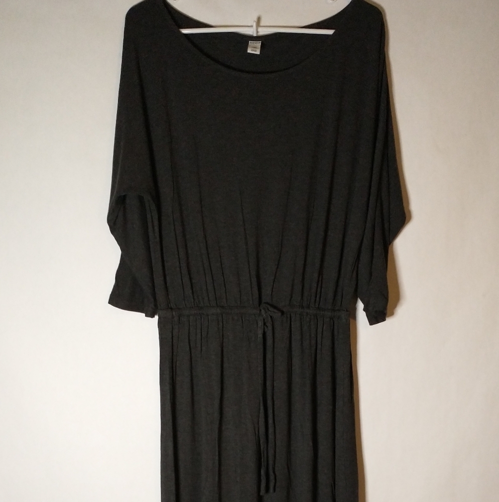 Old Navy long grey dress with tie size large